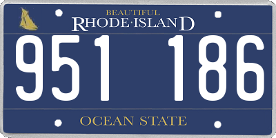 RI license plate 951186