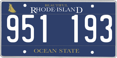 RI license plate 951193
