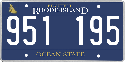 RI license plate 951195