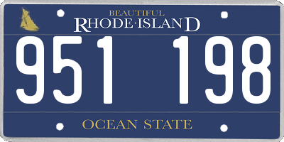 RI license plate 951198