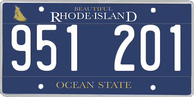 RI license plate 951201