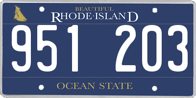 RI license plate 951203