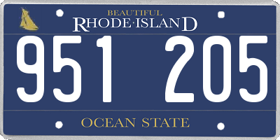 RI license plate 951205