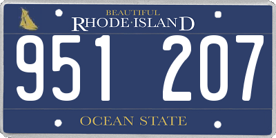 RI license plate 951207