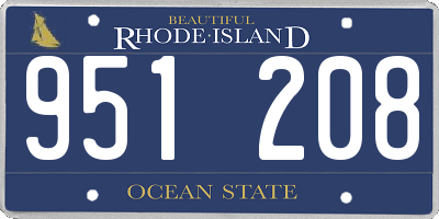 RI license plate 951208