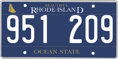RI license plate 951209
