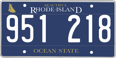 RI license plate 951218