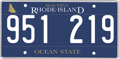 RI license plate 951219