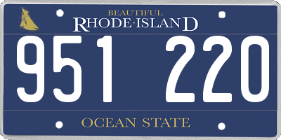 RI license plate 951220