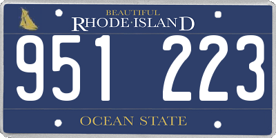 RI license plate 951223