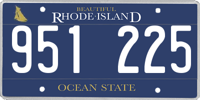 RI license plate 951225