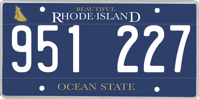 RI license plate 951227