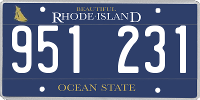 RI license plate 951231