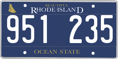 RI license plate 951235