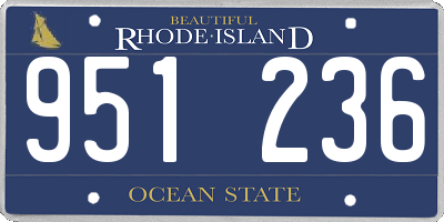 RI license plate 951236