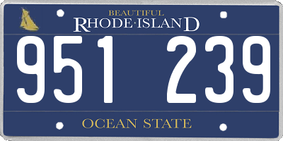 RI license plate 951239
