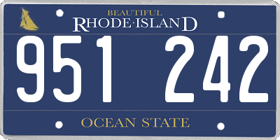 RI license plate 951242