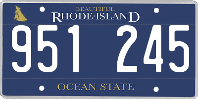 RI license plate 951245