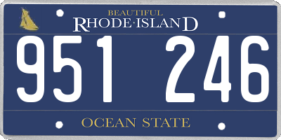 RI license plate 951246