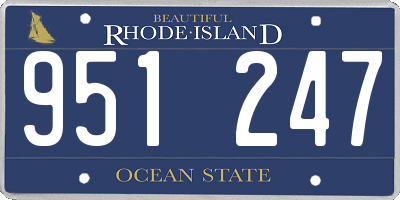 RI license plate 951247