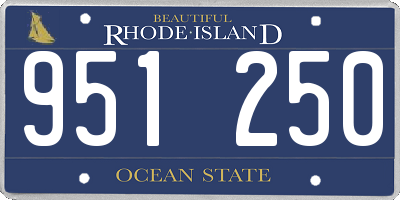RI license plate 951250
