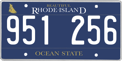 RI license plate 951256