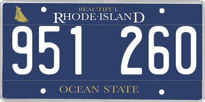 RI license plate 951260