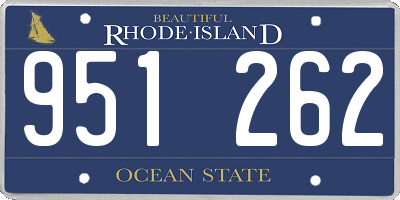 RI license plate 951262