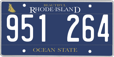 RI license plate 951264