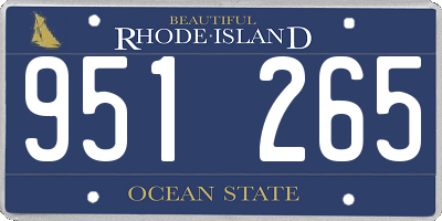 RI license plate 951265