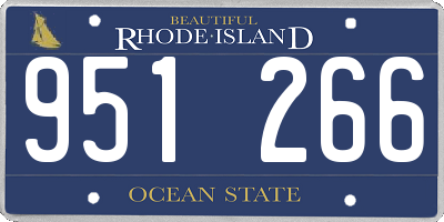 RI license plate 951266