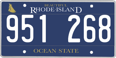 RI license plate 951268