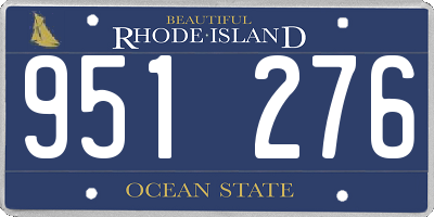 RI license plate 951276