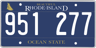 RI license plate 951277