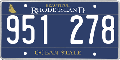 RI license plate 951278