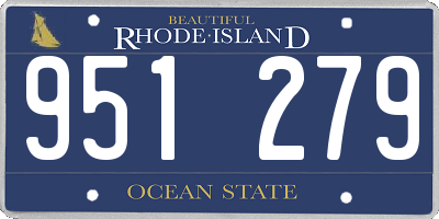 RI license plate 951279