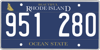 RI license plate 951280