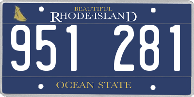 RI license plate 951281