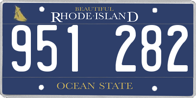 RI license plate 951282