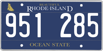 RI license plate 951285