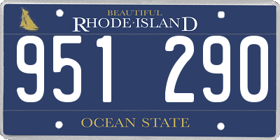 RI license plate 951290