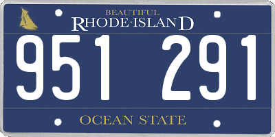 RI license plate 951291