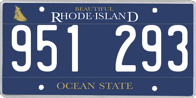 RI license plate 951293