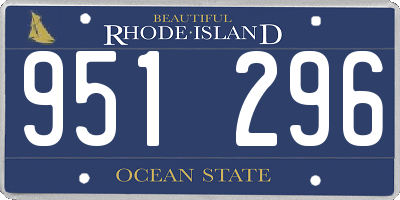 RI license plate 951296