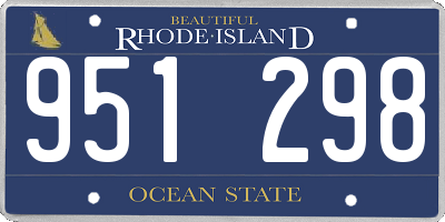 RI license plate 951298