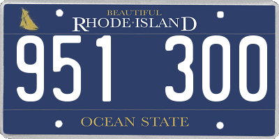RI license plate 951300