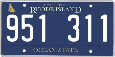 RI license plate 951311