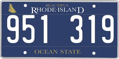 RI license plate 951319