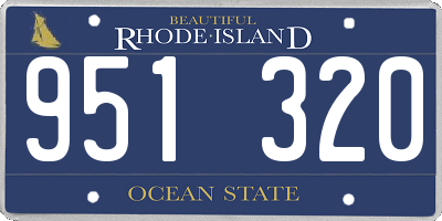 RI license plate 951320