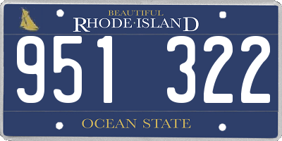 RI license plate 951322